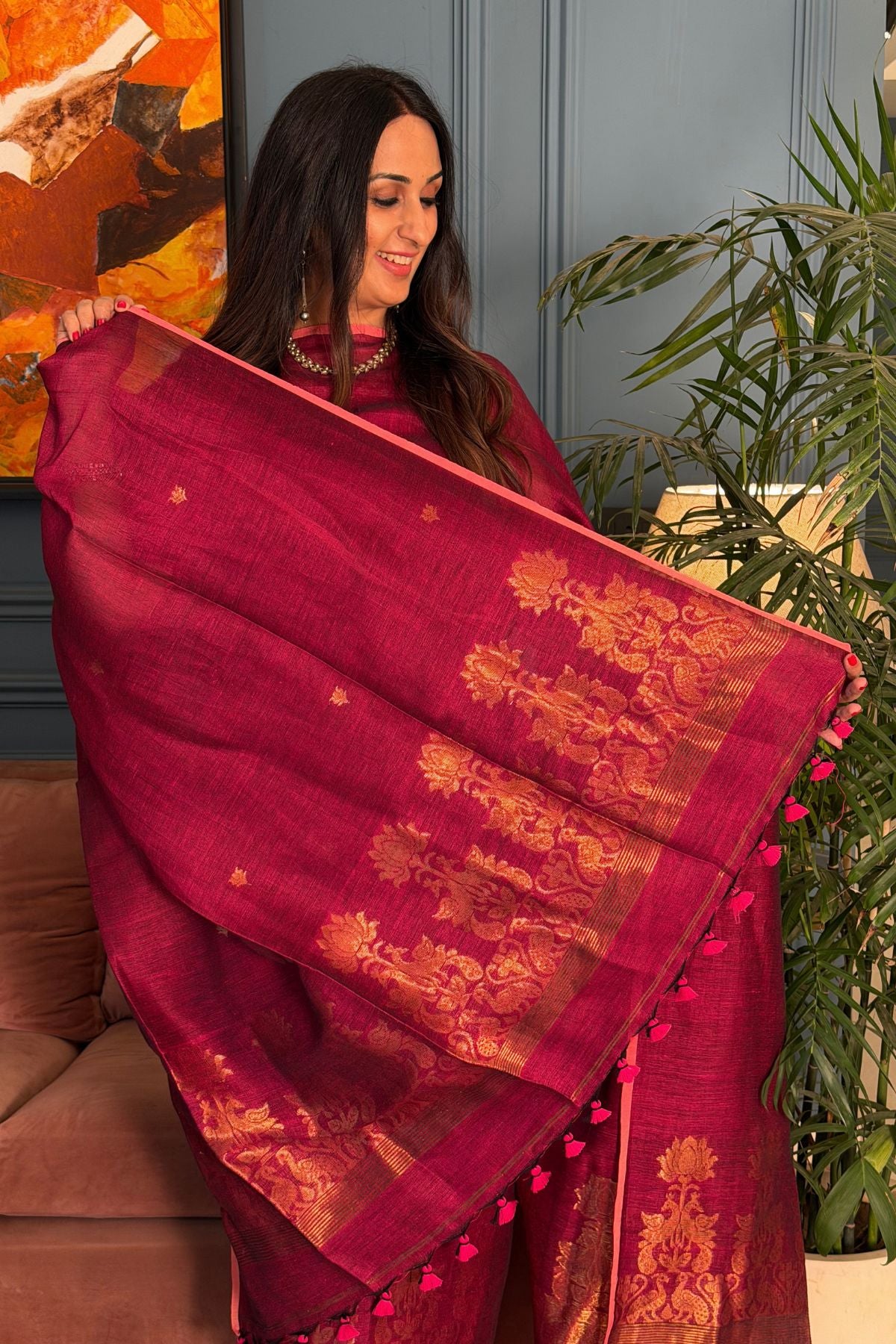 Jayshree linen kurta Dupatta sets