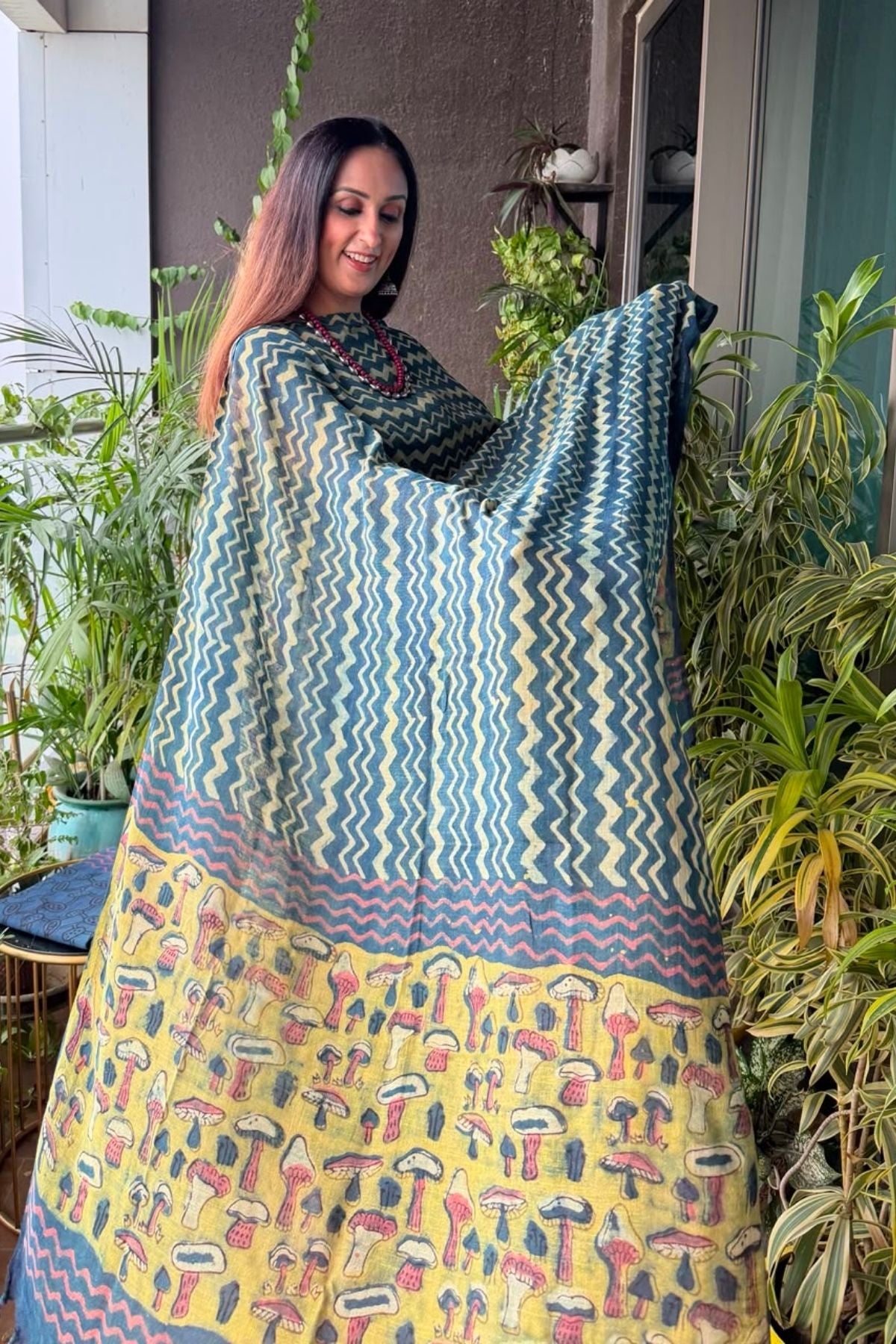 Handblocked Slub cotton linen full sets!!