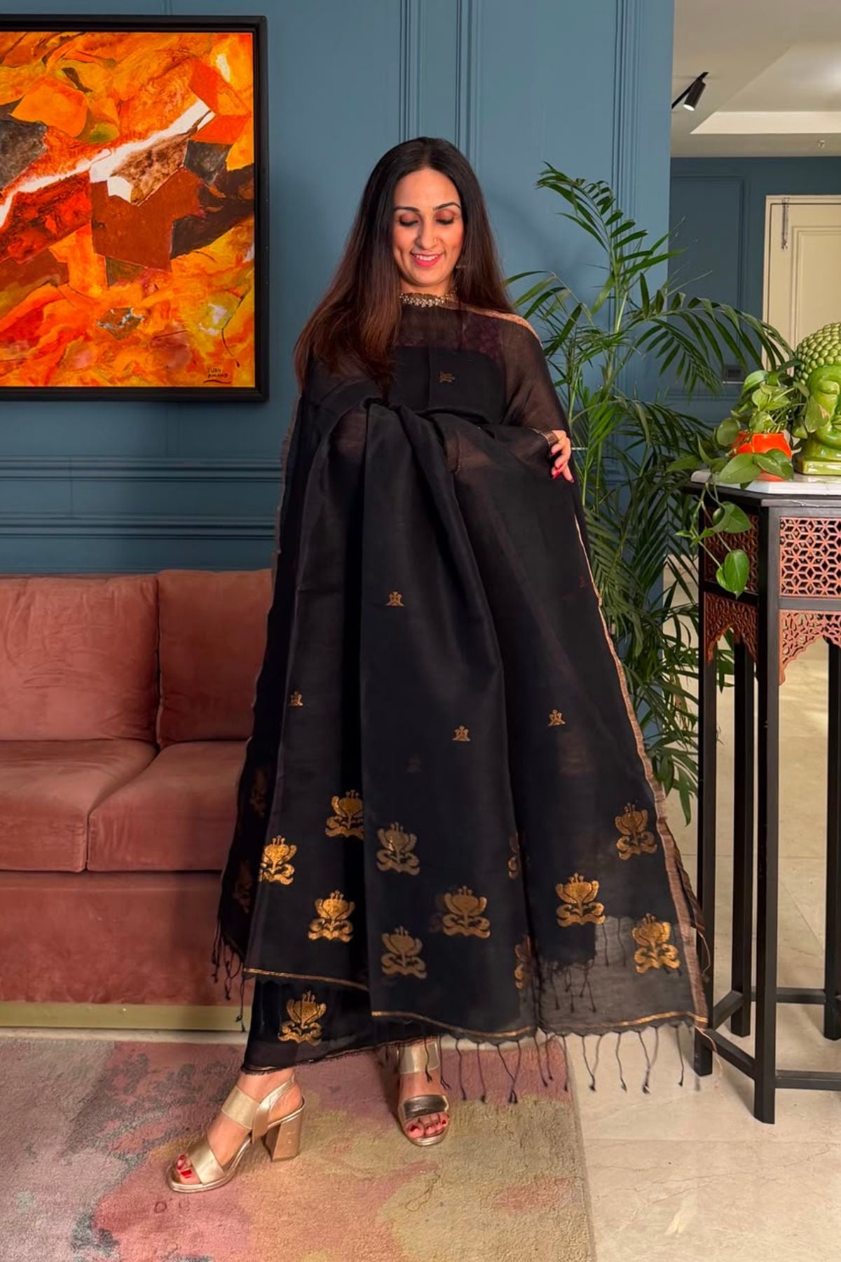 Jayshree linen kurta Dupatta sets
