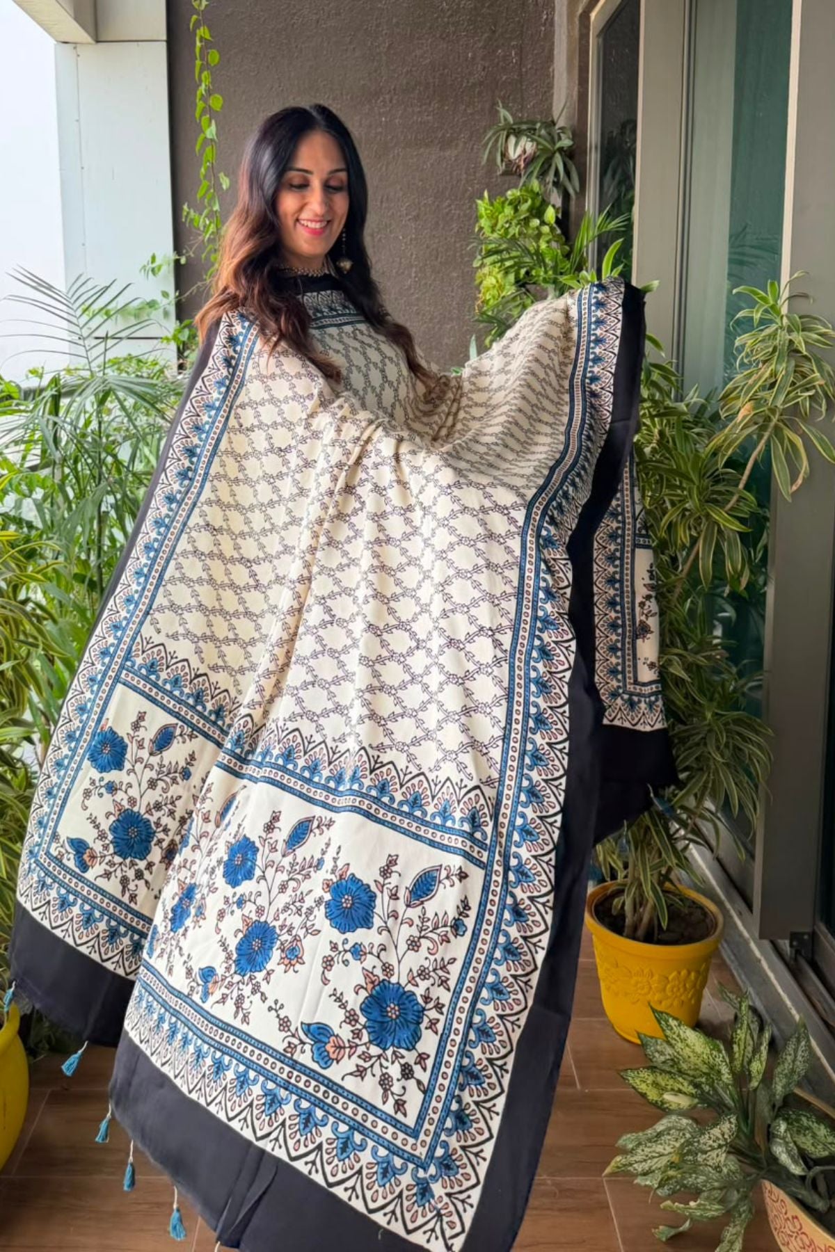 Ajrakh Modal Kurta Dupatta Set