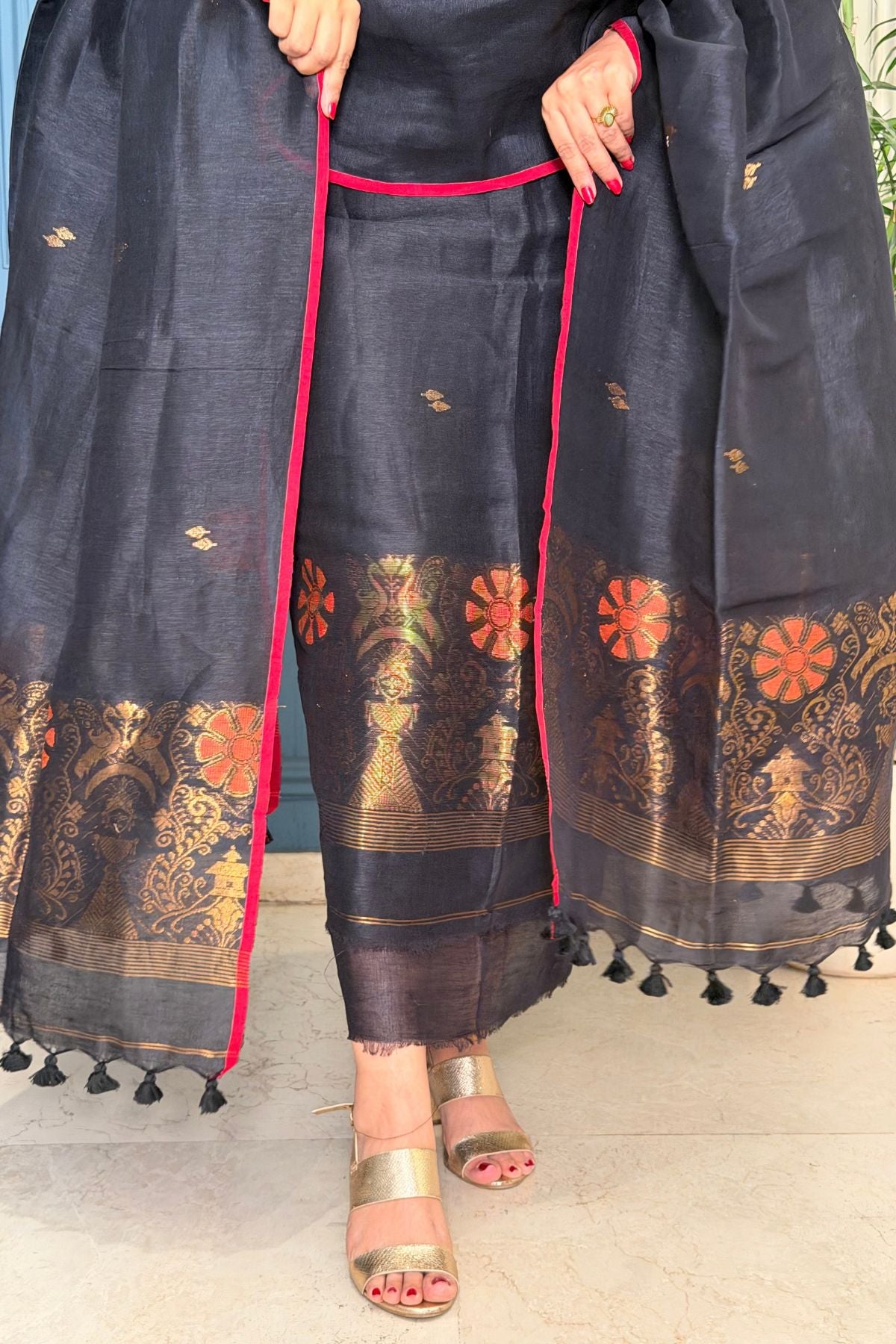 Jayshree linen kurta Dupatta sets