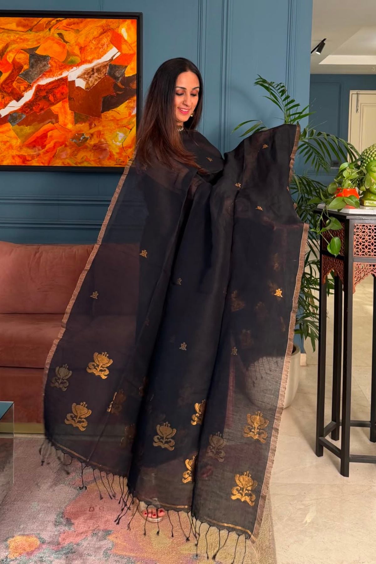 Jayshree linen kurta Dupatta sets
