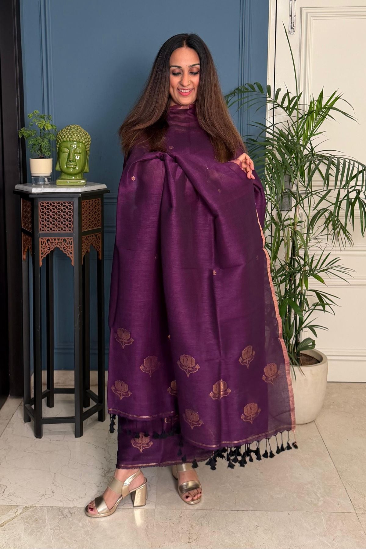 Jayshree linen kurta Dupatta sets
