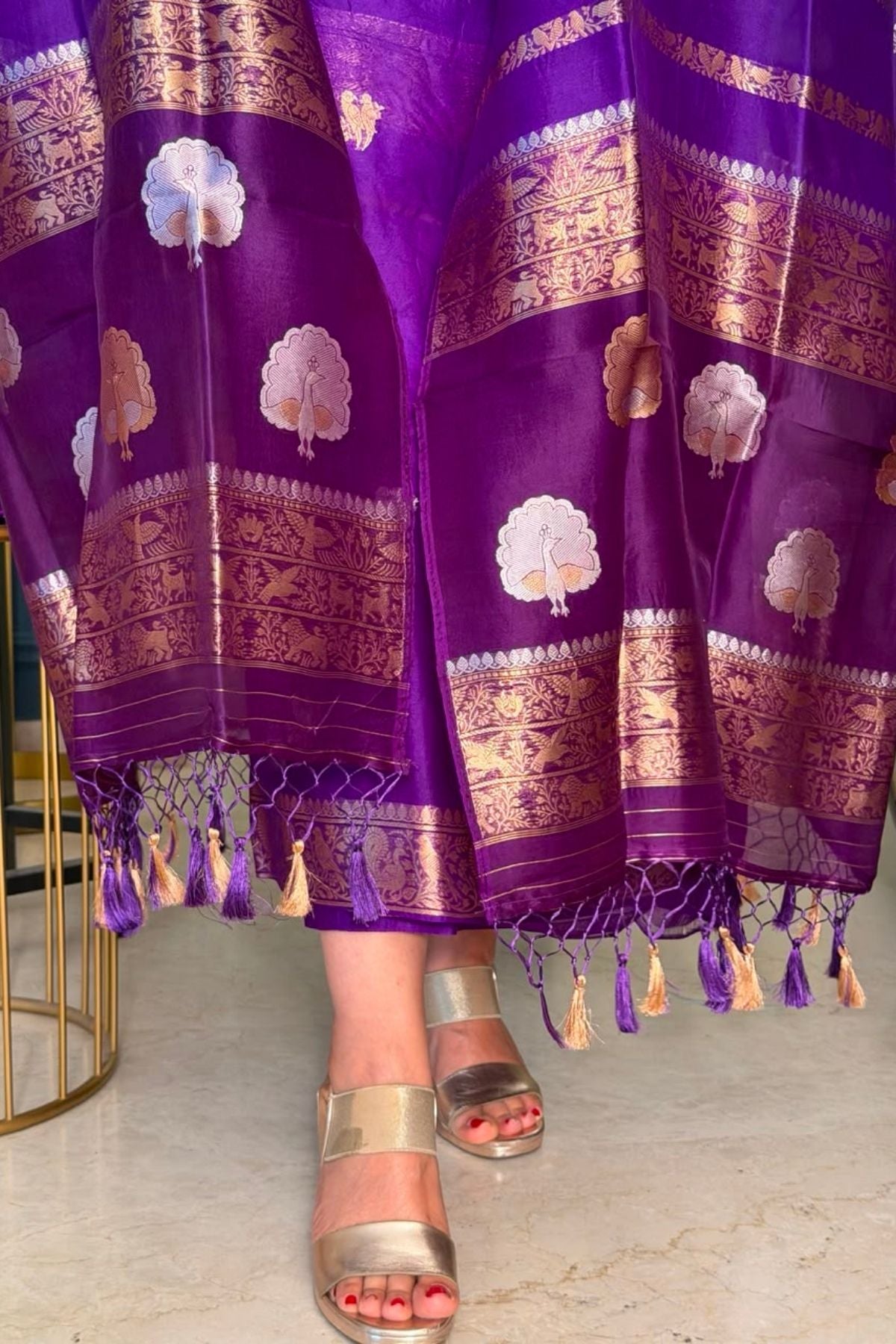 New Banarasi weave suit sets on pure organza silk!!