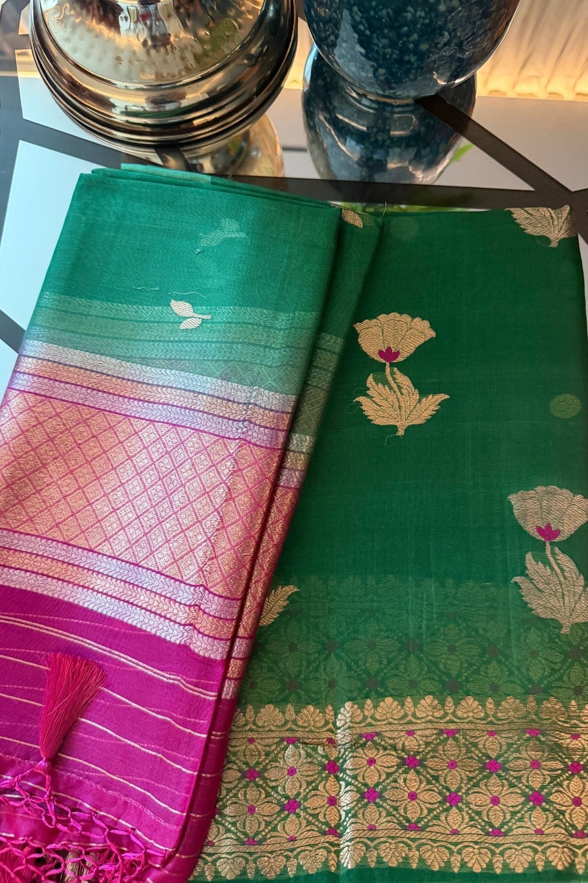 Handloom pure Kora silk full suit sets!!