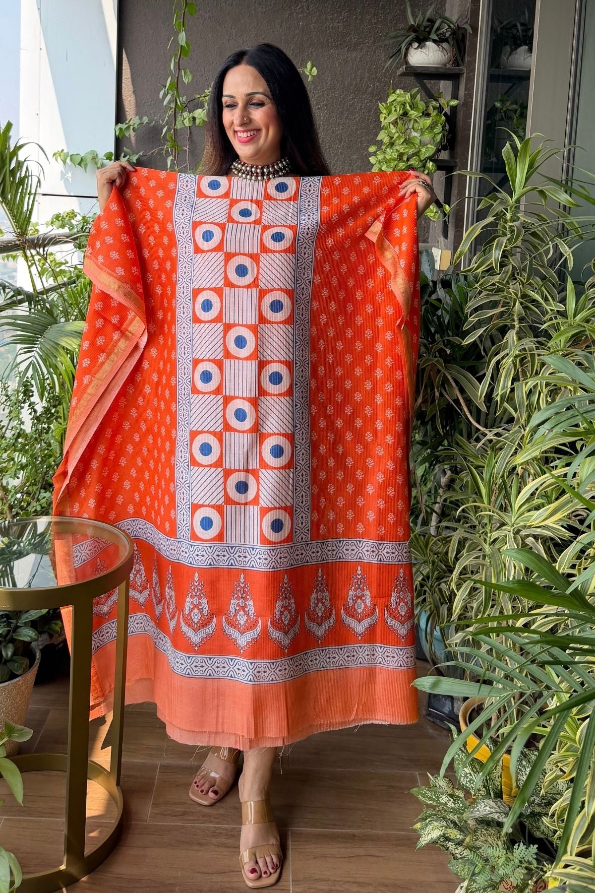 Handblocked Bagh full sets on pure Maheshwari!!