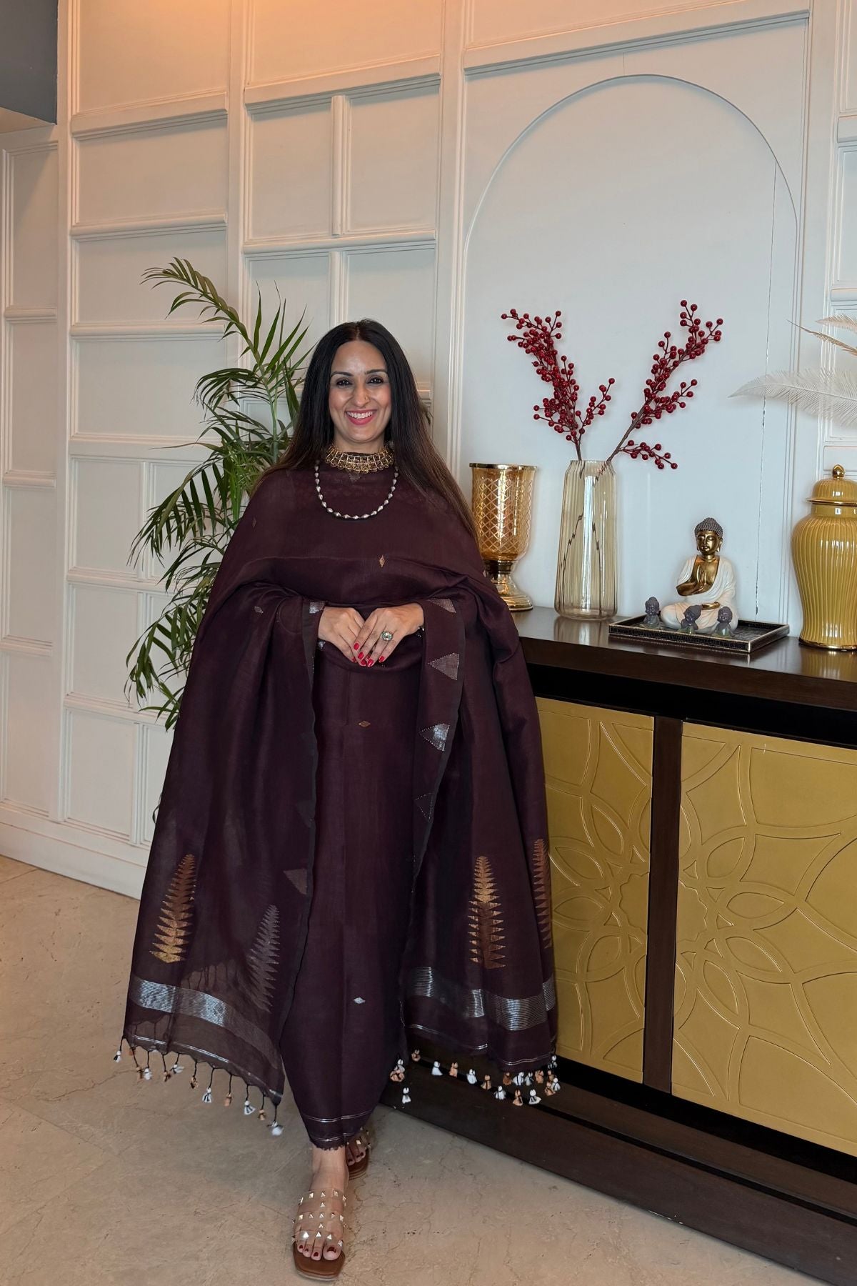 Jayshree linen kurta Dupatta sets