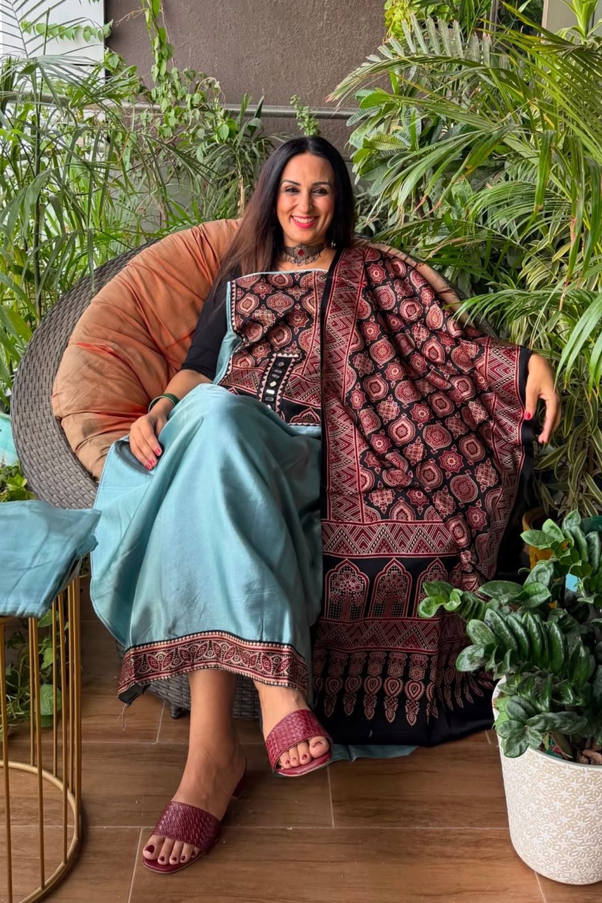 Handcrafted Kutch mirror work Mashru silk full sets!!