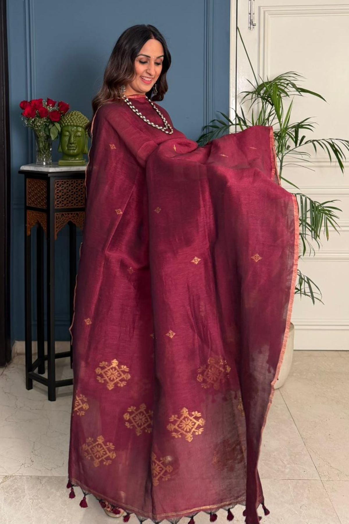 Jayshree linen kurta dupatta set