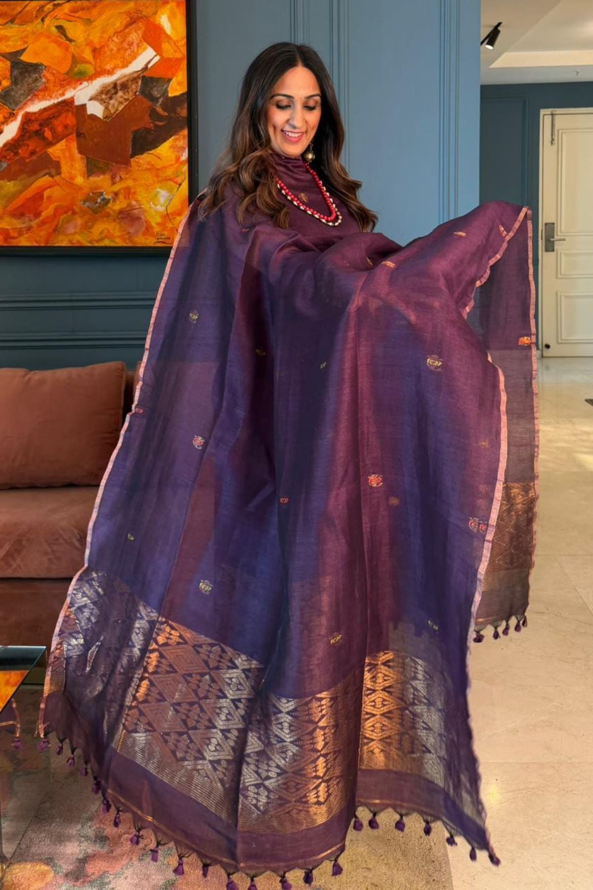 Jayshree linen kurta Dupatta sets