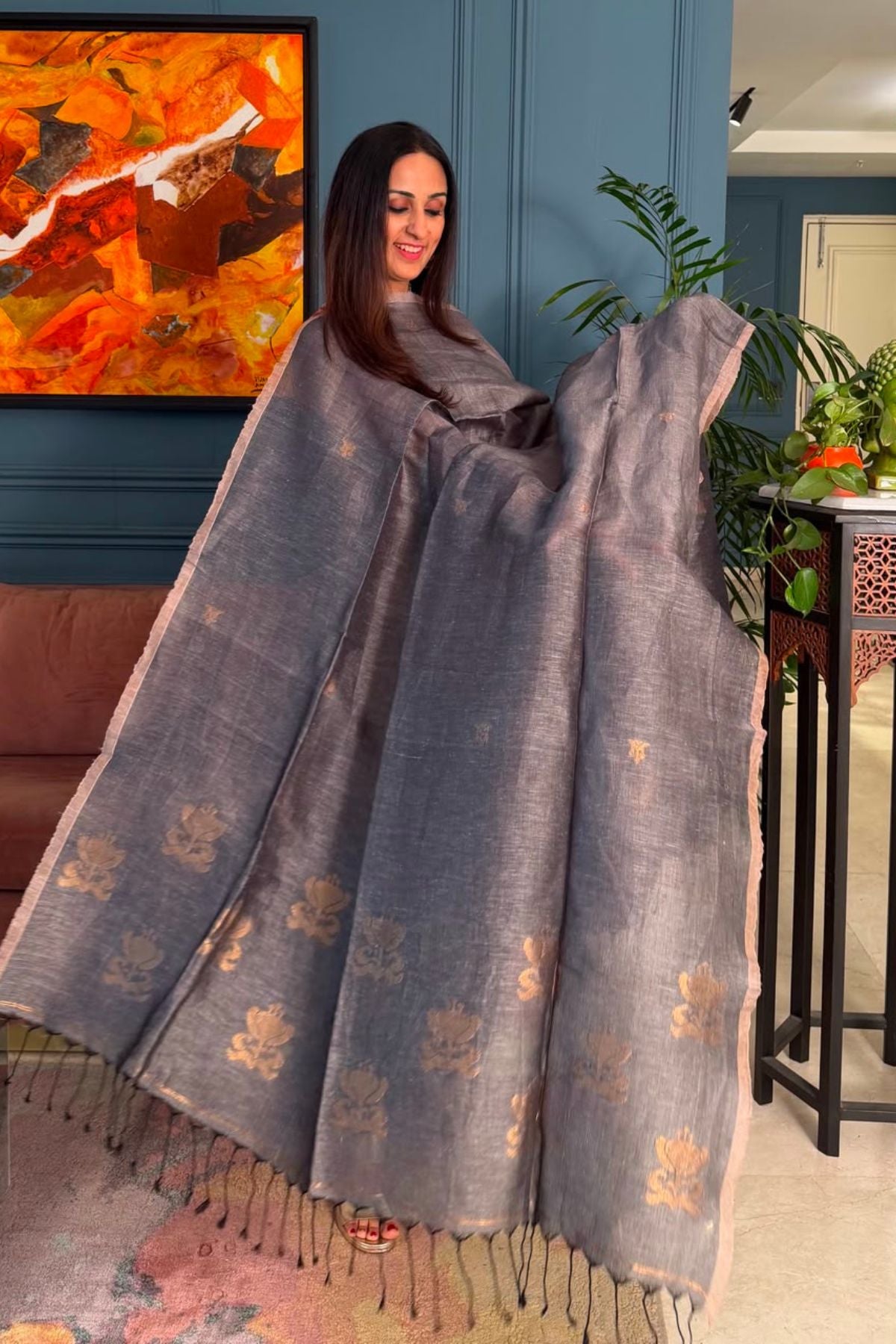 Jayshree linen kurta Dupatta sets