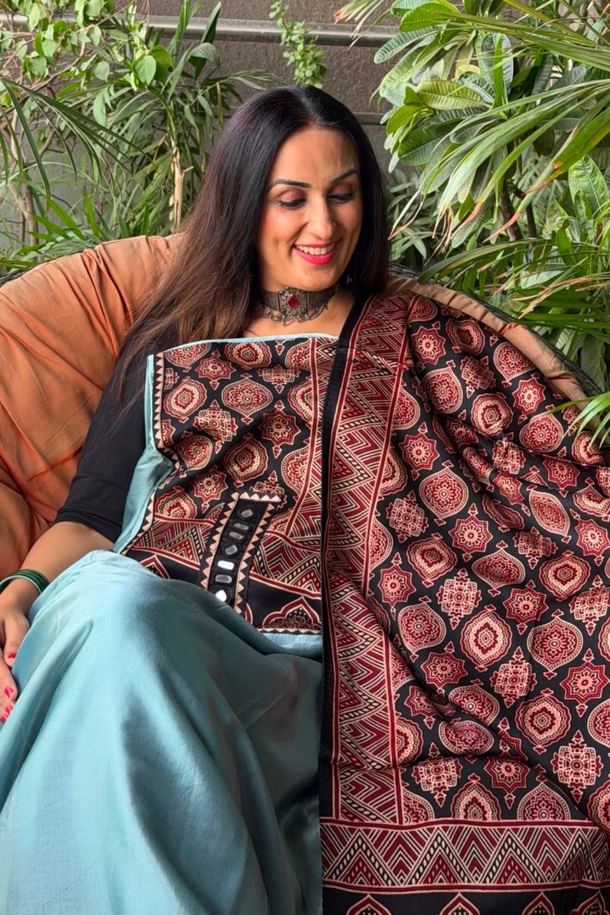 Handcrafted Kutch mirror work Mashru silk full sets!!