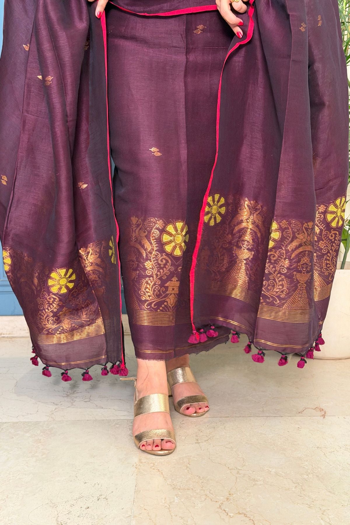 Jayshree linen kurta Dupatta sets