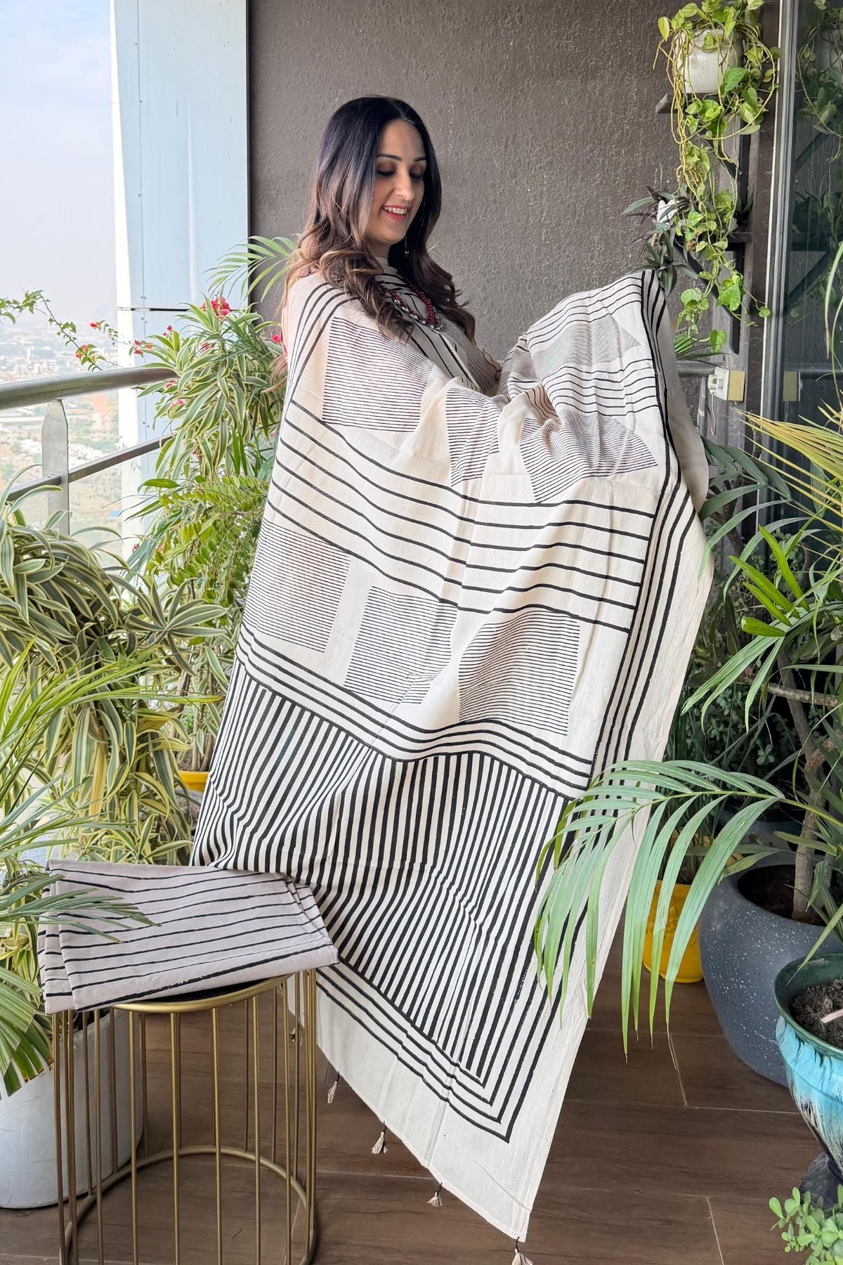 Handblocked Ajrakh Taj cotton full sets!!
