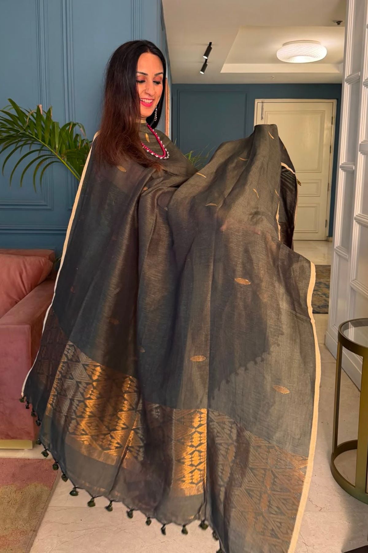 Jayshree linen kurta Dupatta sets
