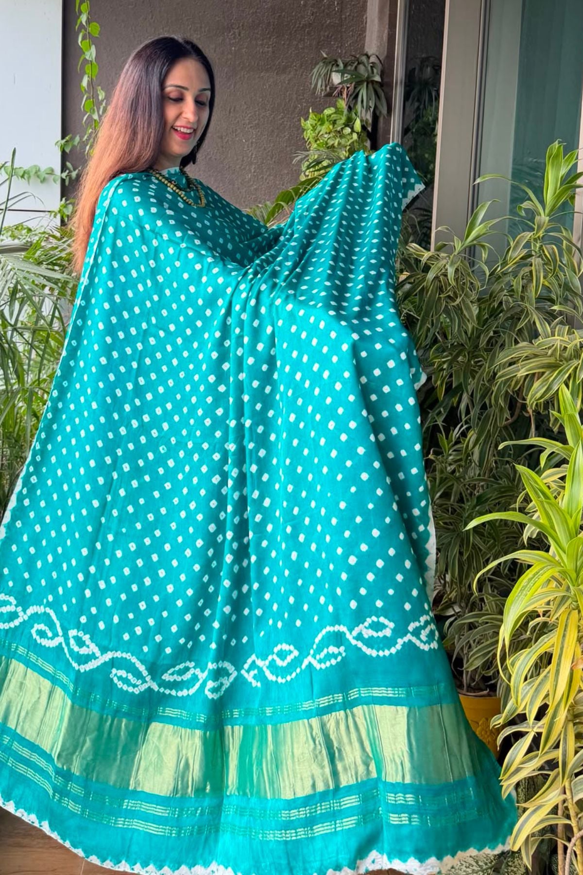 Ombré kurta dupatta set on pure modal Satin