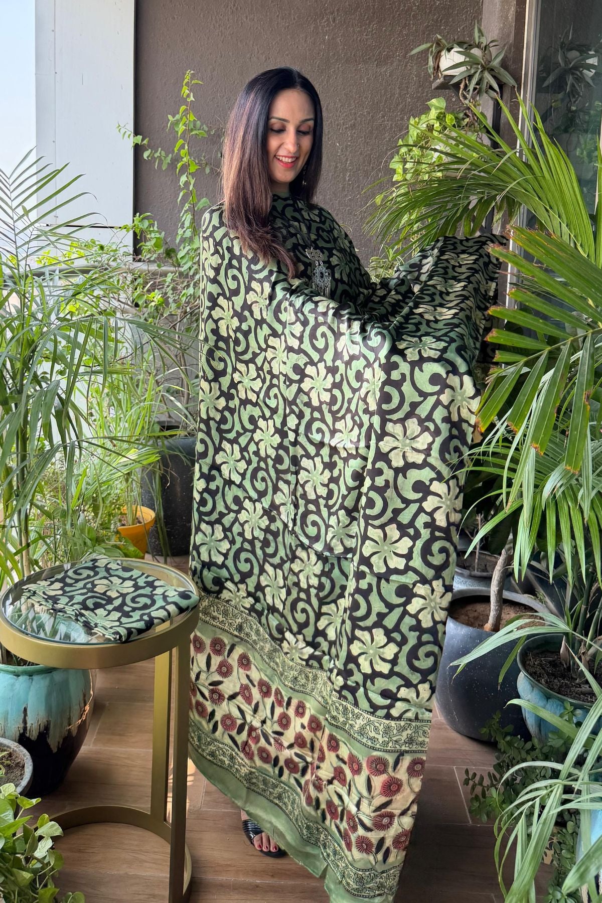 Pomegranate peel Handblock full sets on Premium Modal fabric!!