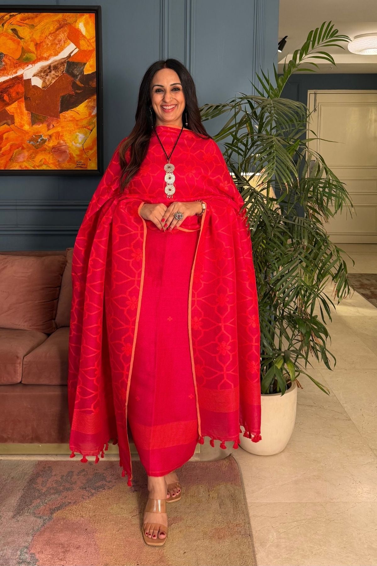Jayshree linen kurta dupatta sets!!