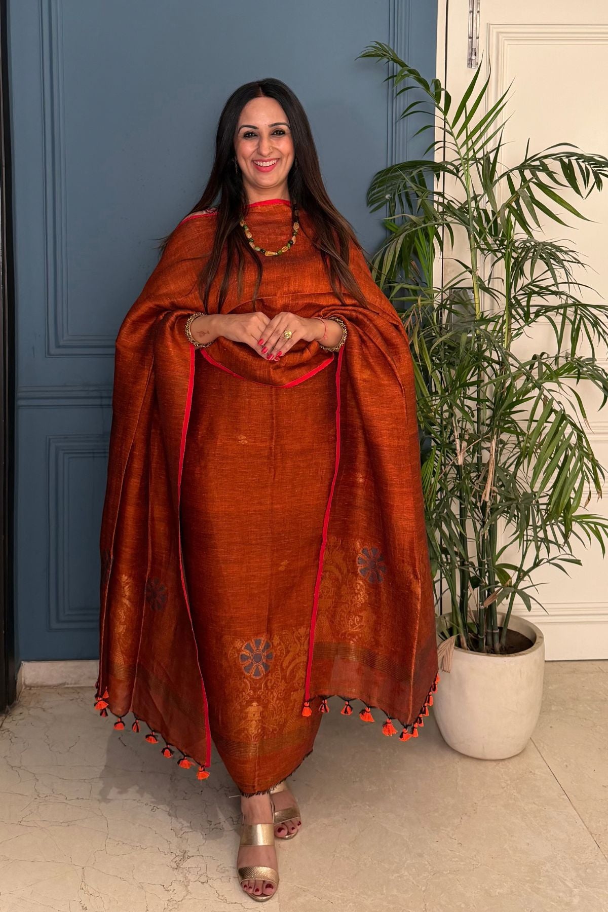 Jayshree linen kurta Dupatta sets