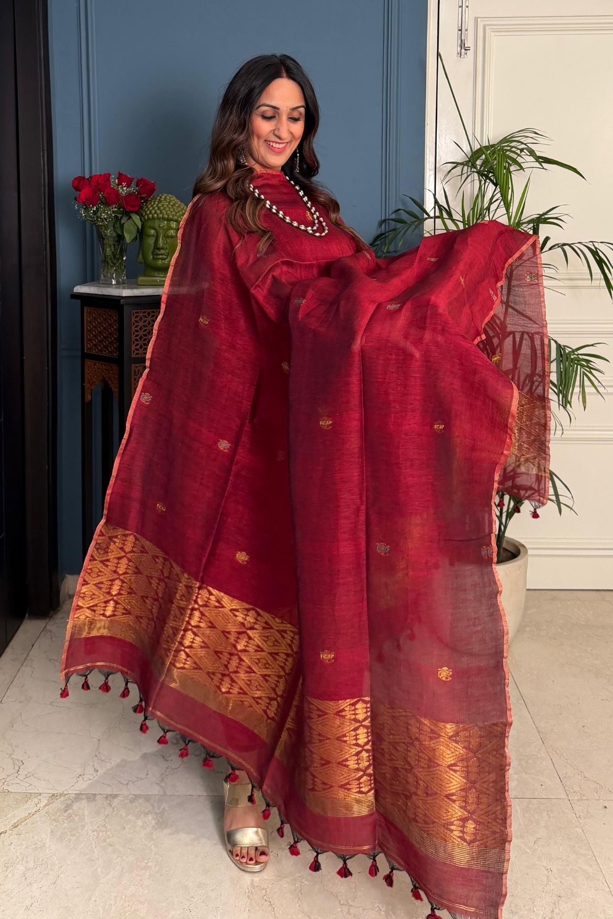 Jayshree linen kurta Dupatta sets