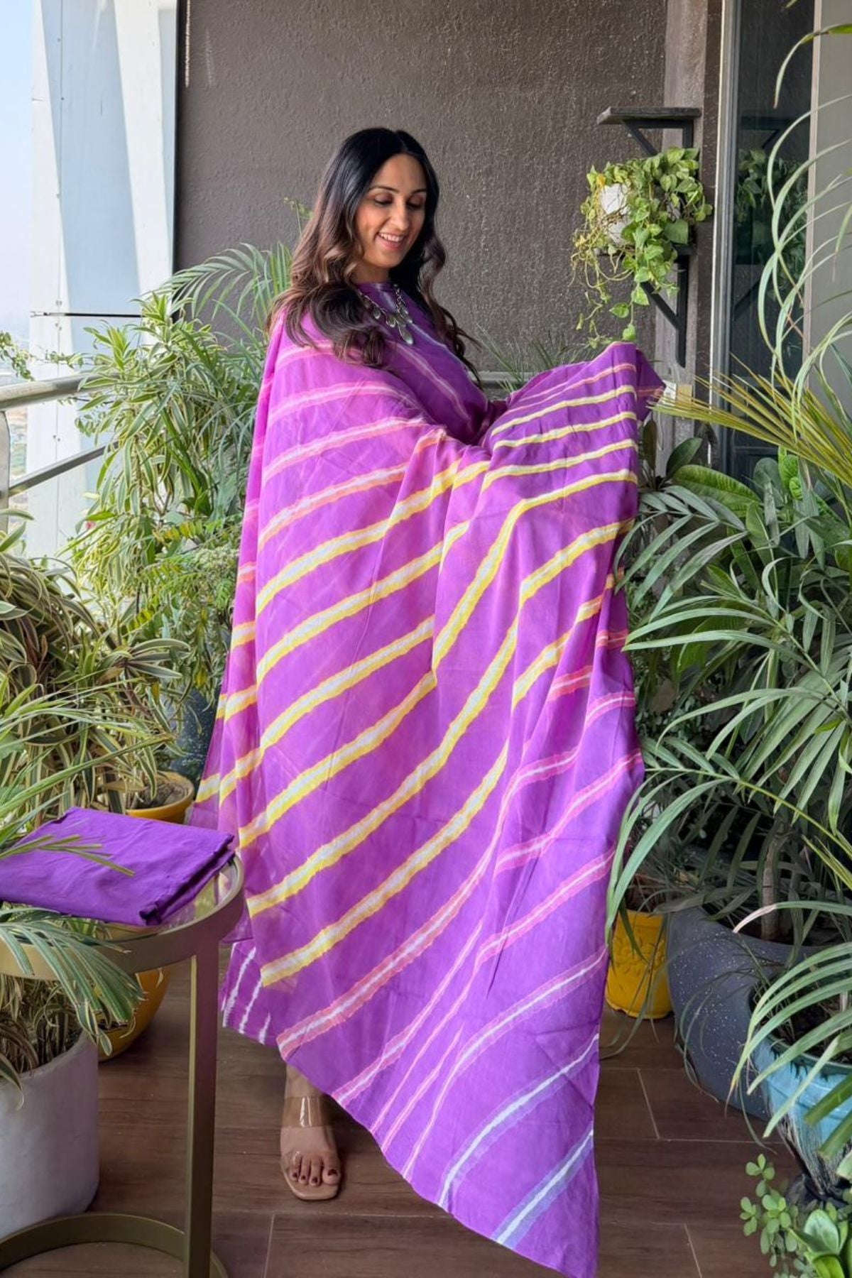 Full sets in cotton with hand done leheriya tie and dye technique!!