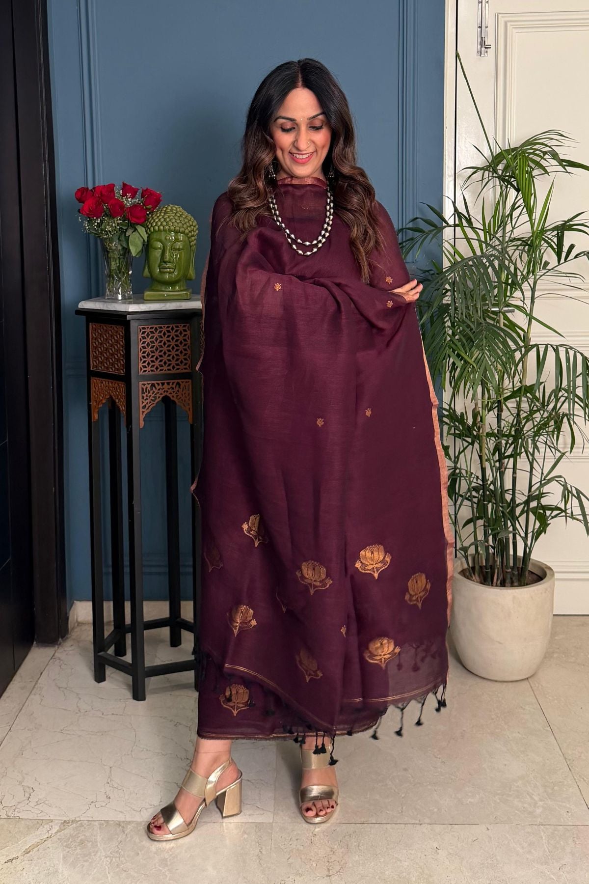 Jayshree linen kurta Dupatta sets