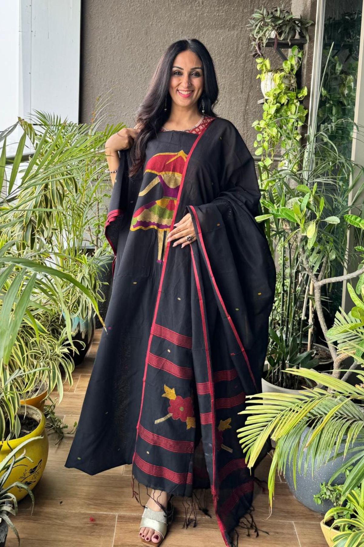 Jamdani kurta dupatta sets