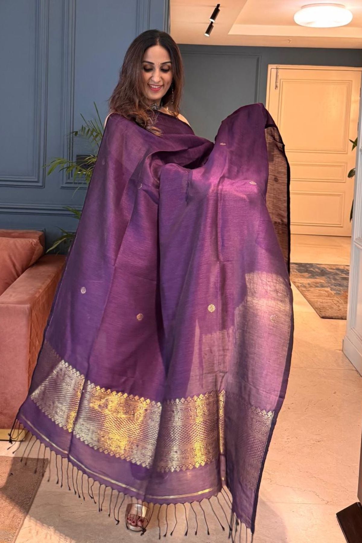 Jayshree Linen kurta Dupatta Set