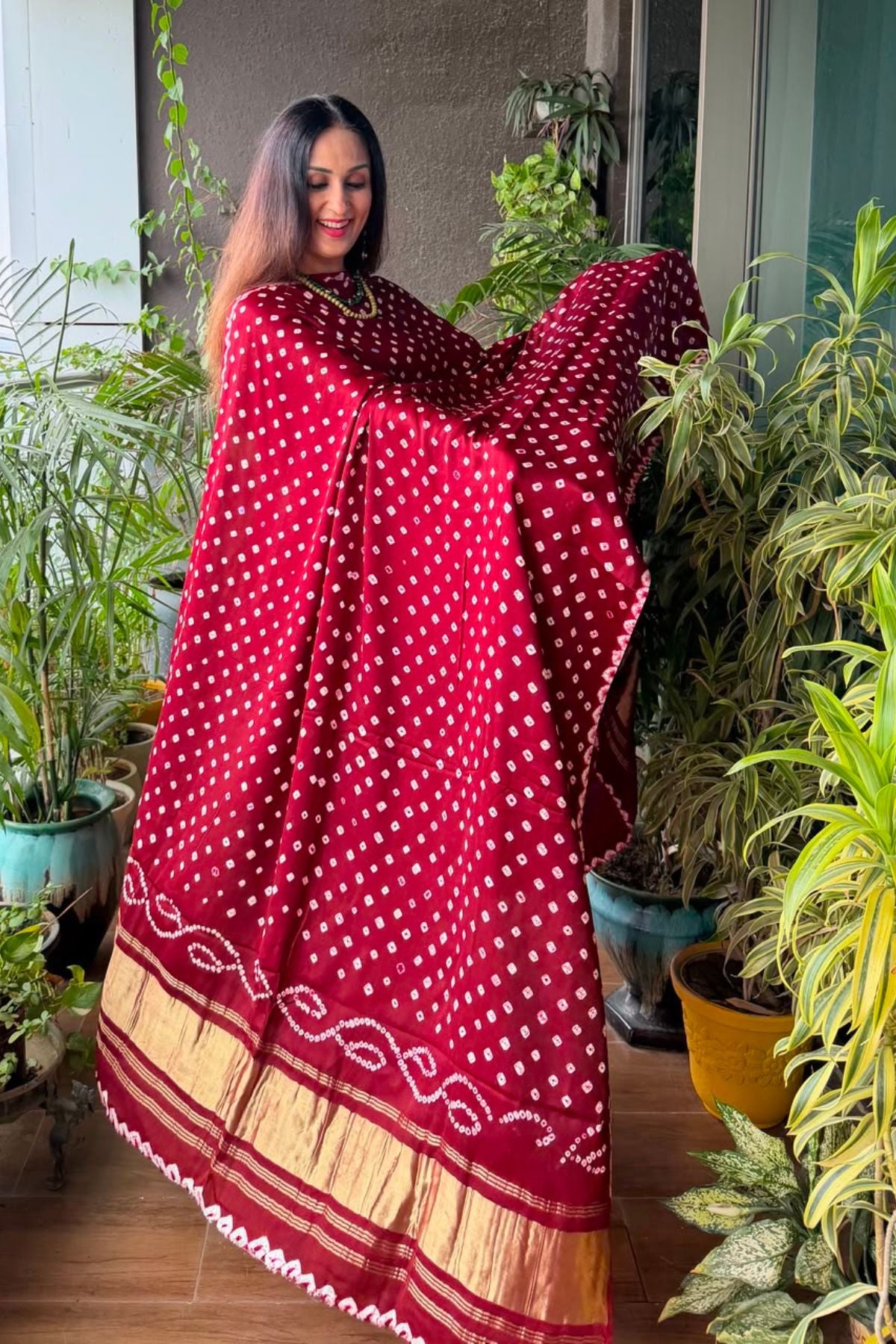 Ombré kurta dupatta set on pure modal Satin