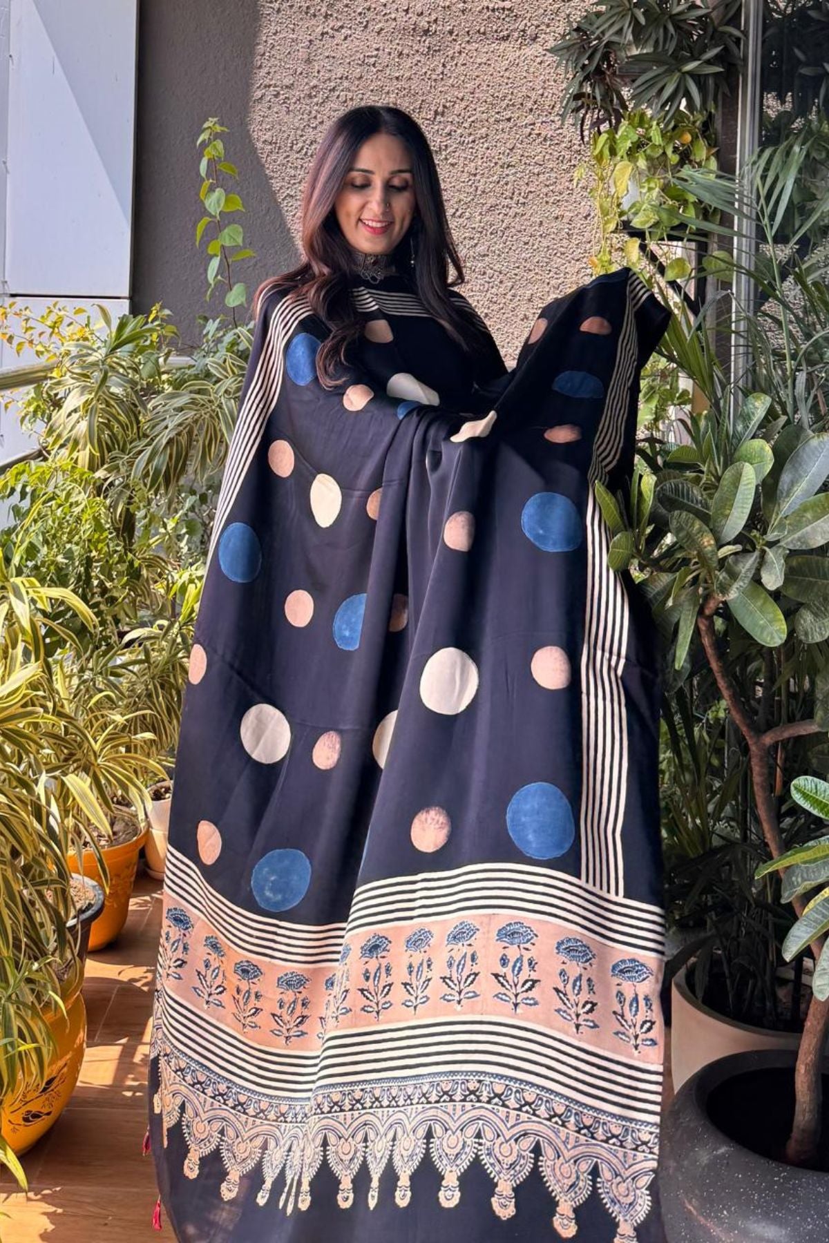 Ajrakh Modal Kurta Dupatta Set