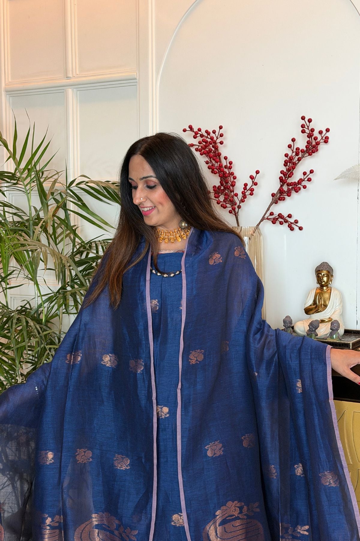 Jayshree linen kurta Dupatta sets