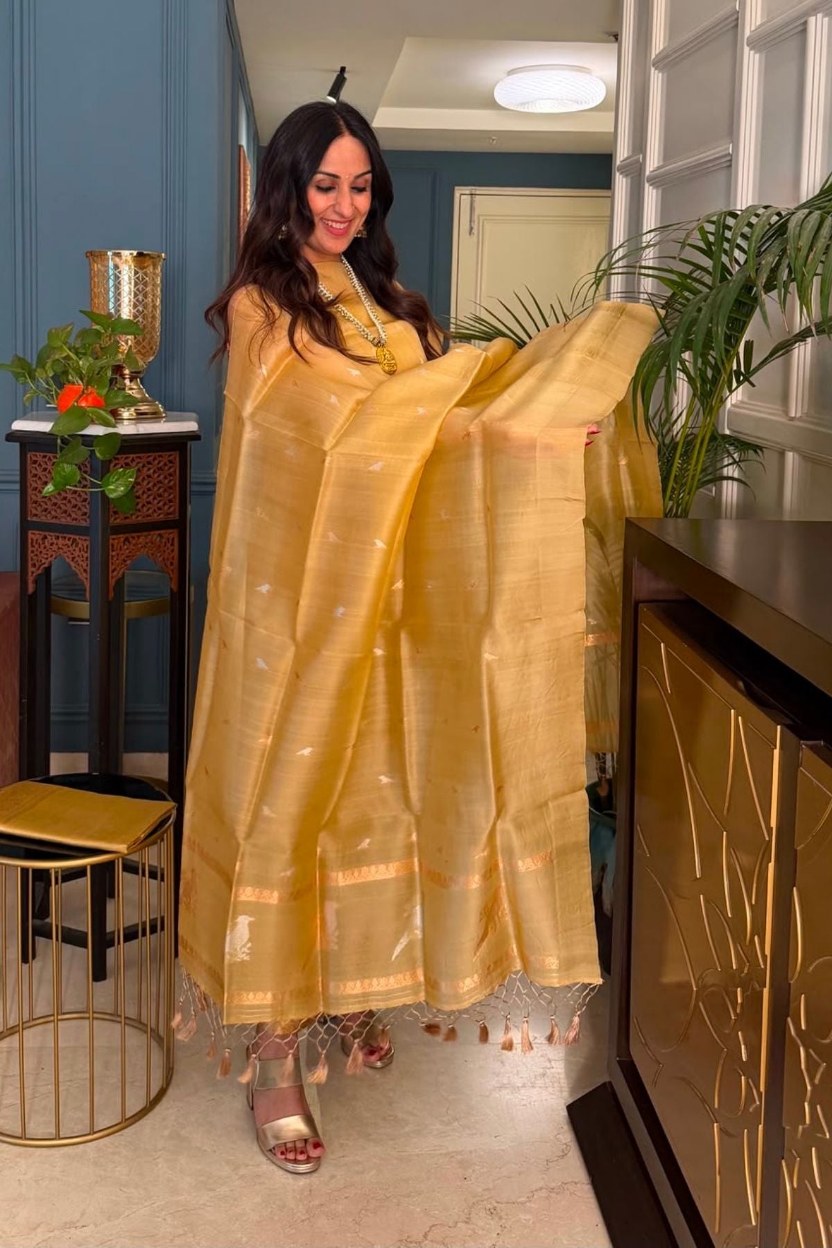 New Banarasi weave suit sets on pure organza silk!!
