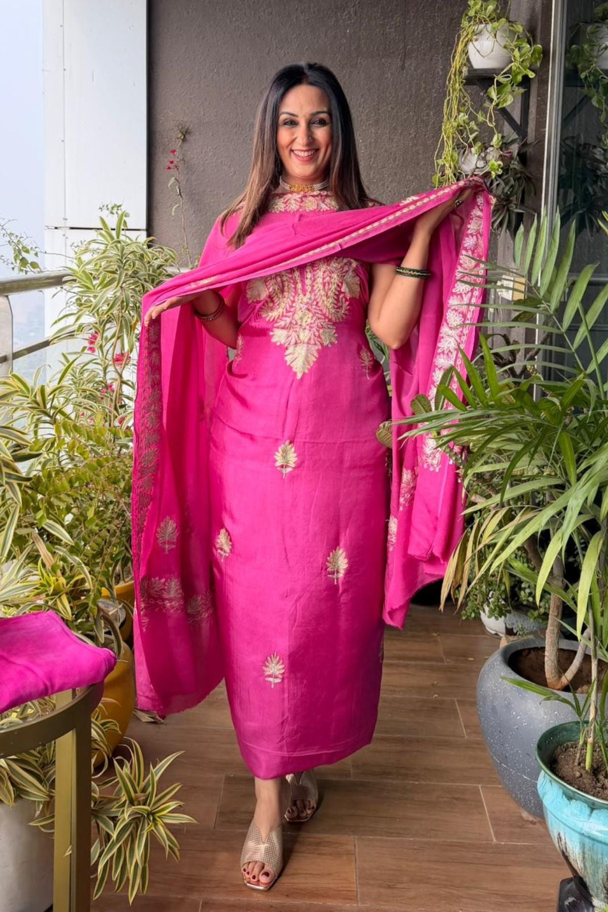 Upadda suit sets with Kashmiri Aari work!!