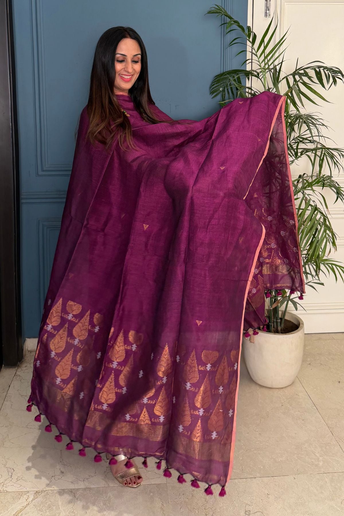 Jayshree linen kurta Dupatta sets