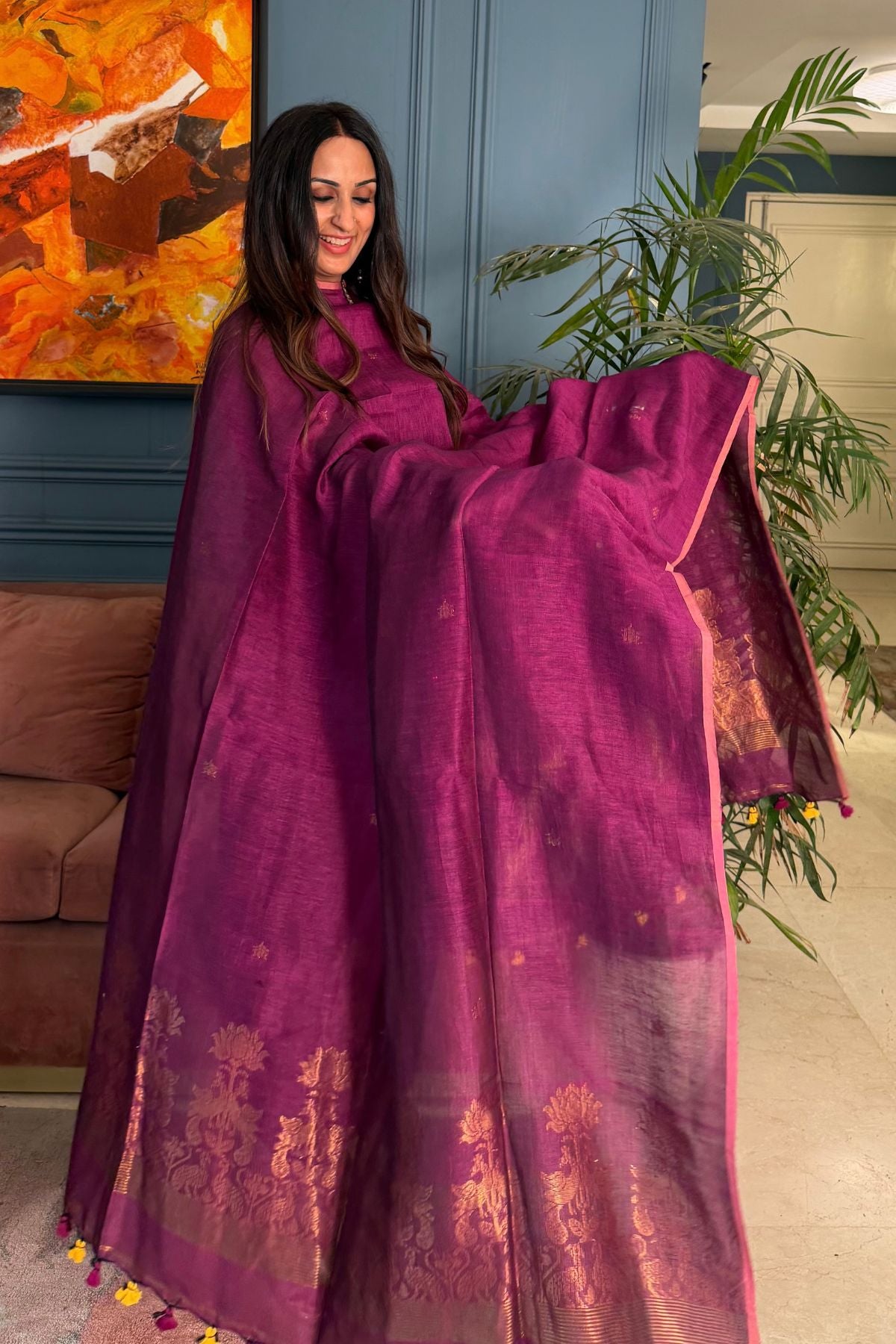 Jayshree linen kurta Dupatta sets