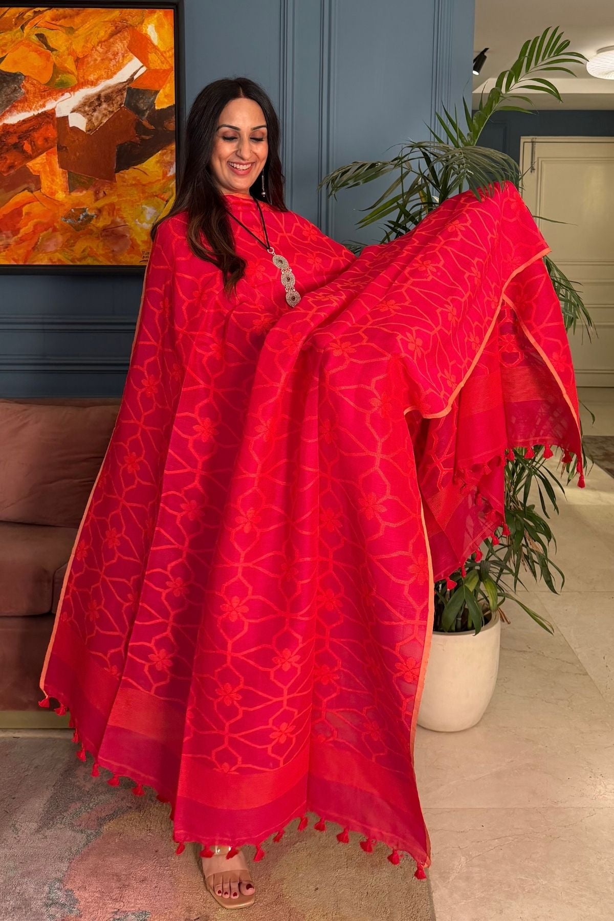 Jayshree linen kurta dupatta sets!!