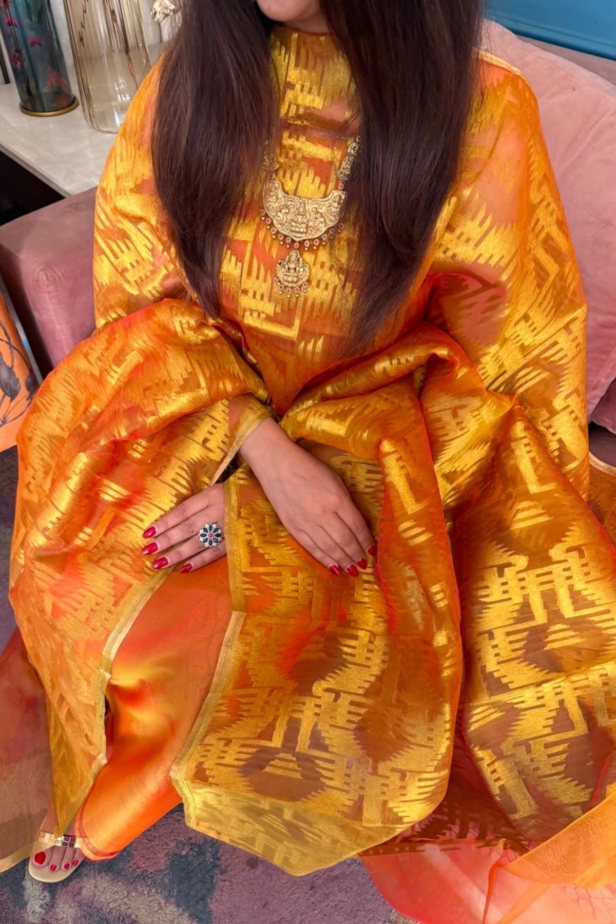 Pure muslin handwoven suit sets