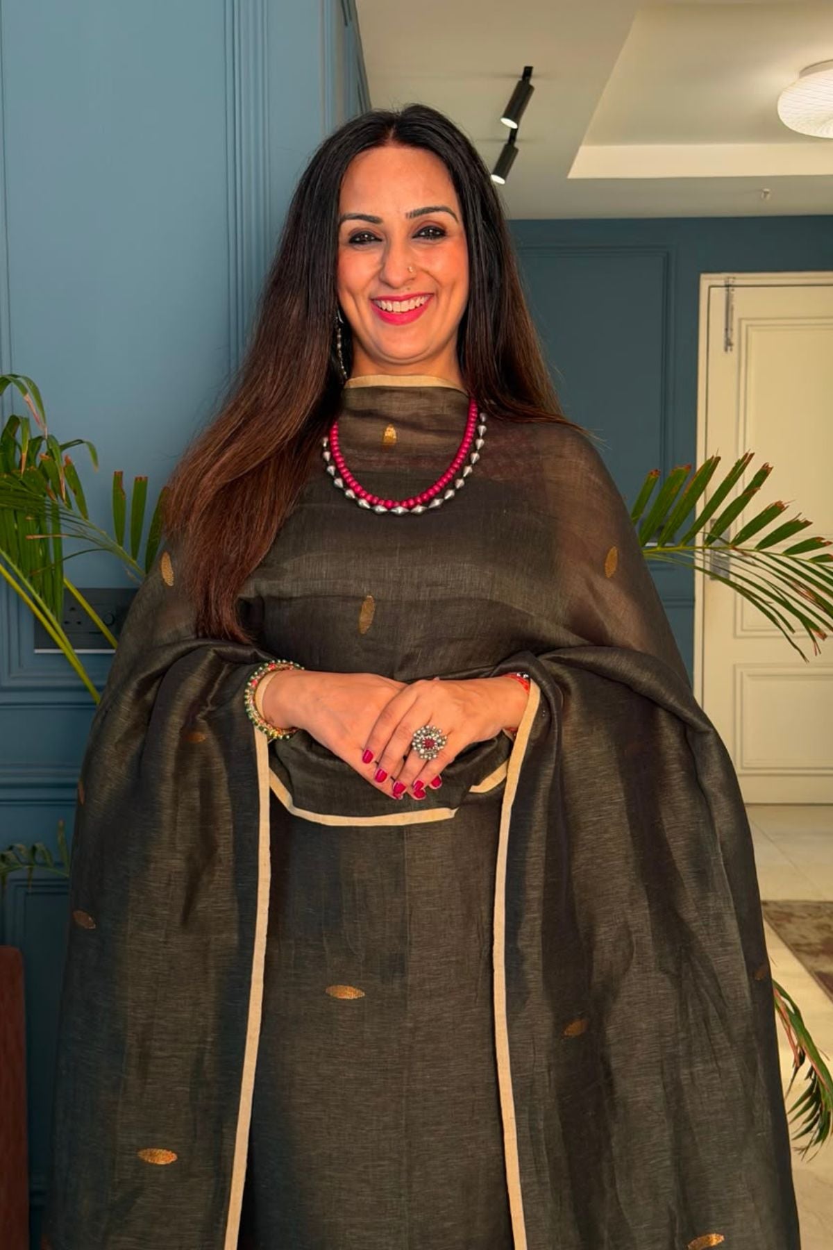 Jayshree linen kurta Dupatta sets