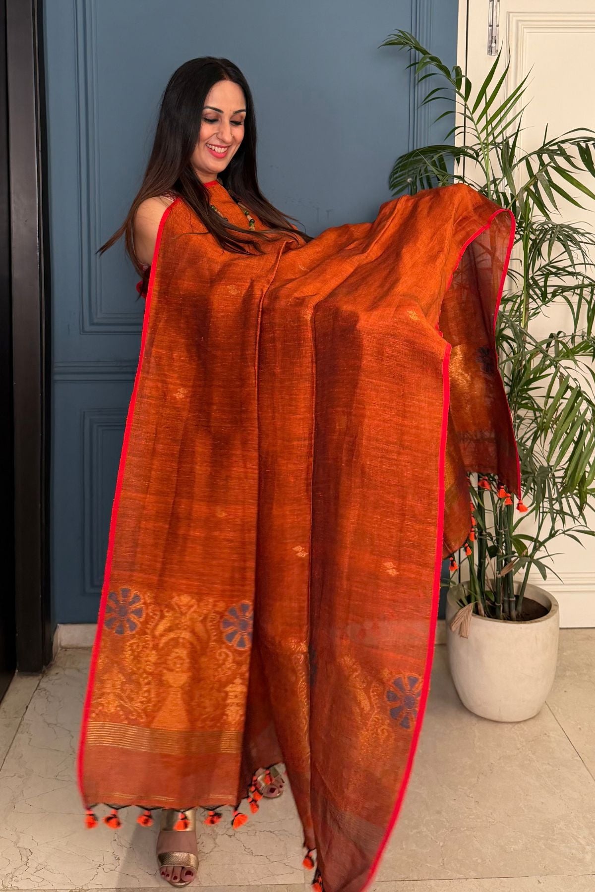 Jayshree linen kurta Dupatta sets