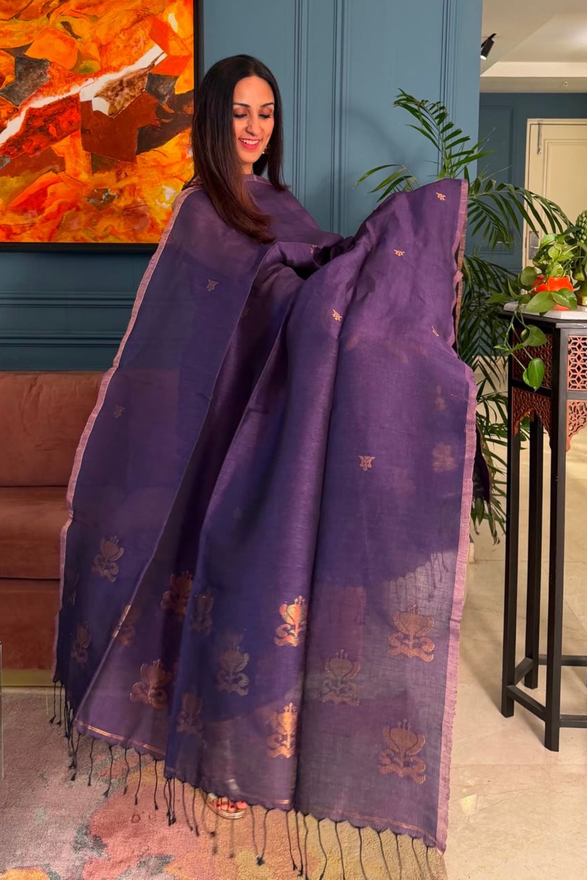 Jayshree linen kurta Dupatta sets