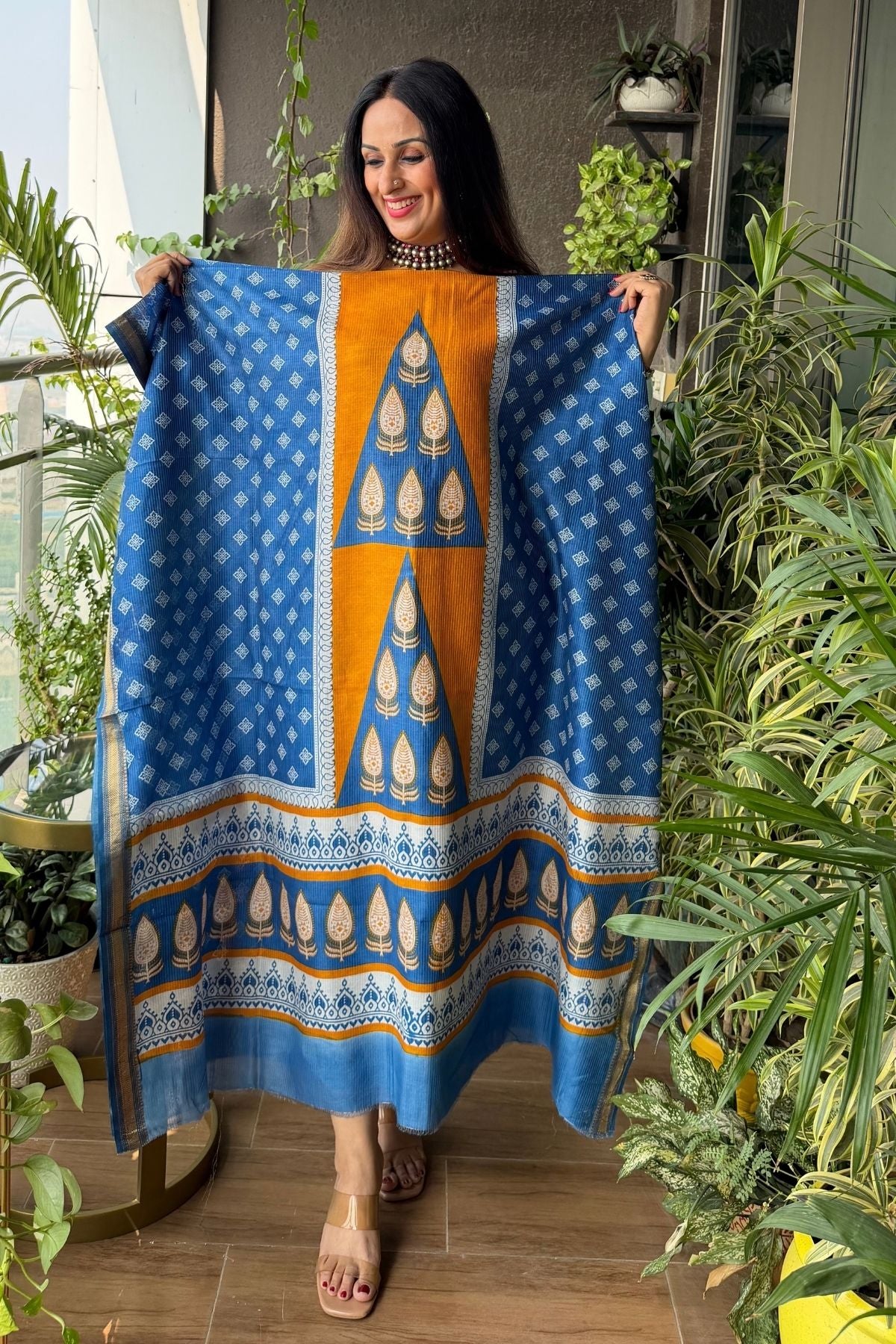 Handblocked Bagh full sets on pure Maheshwari!!