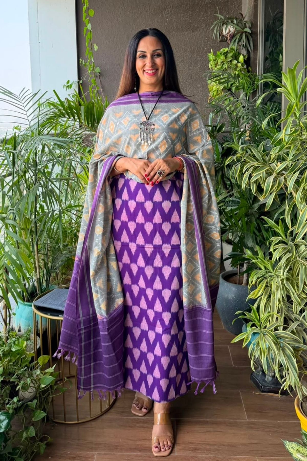 Double Ikat cotton full sets!!