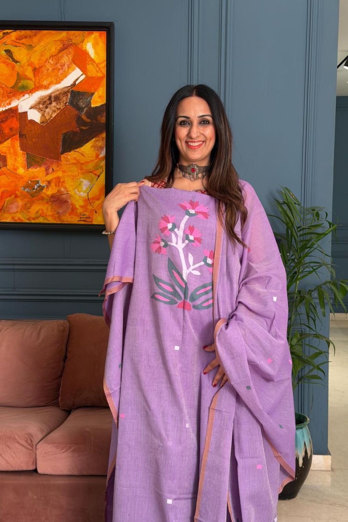 Jamdani pure cotton kurta dupatta sets!!