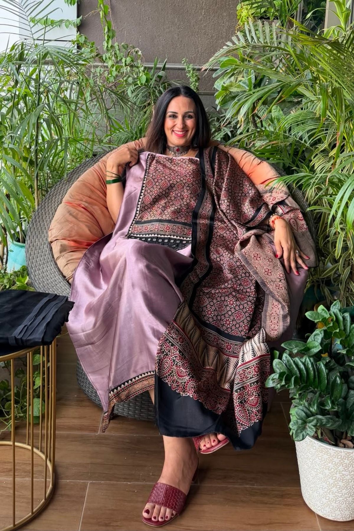 Handcrafted Kutch mirror work Mashru silk full sets!!