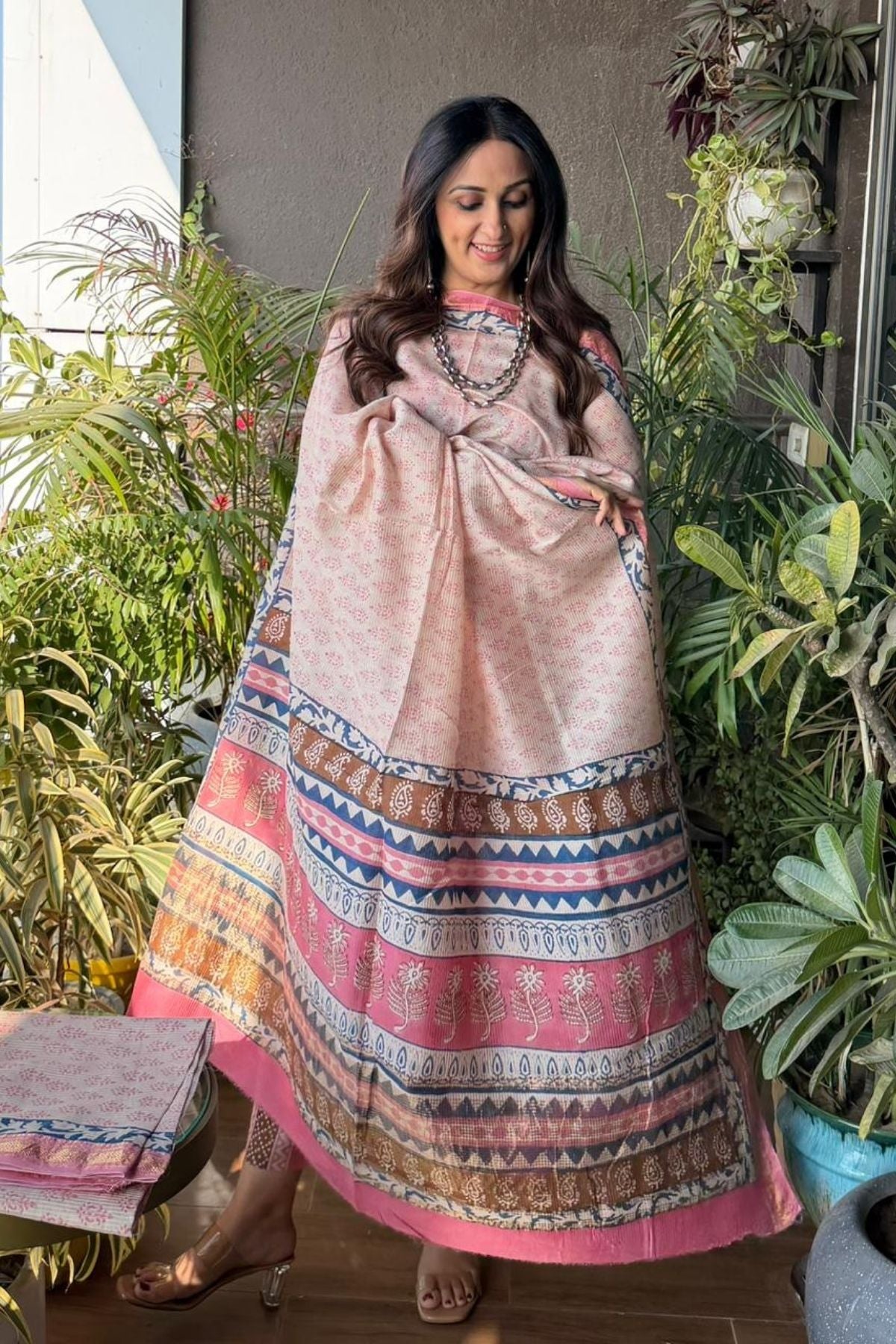 Bagh full sets on pure Maheshwari Silk