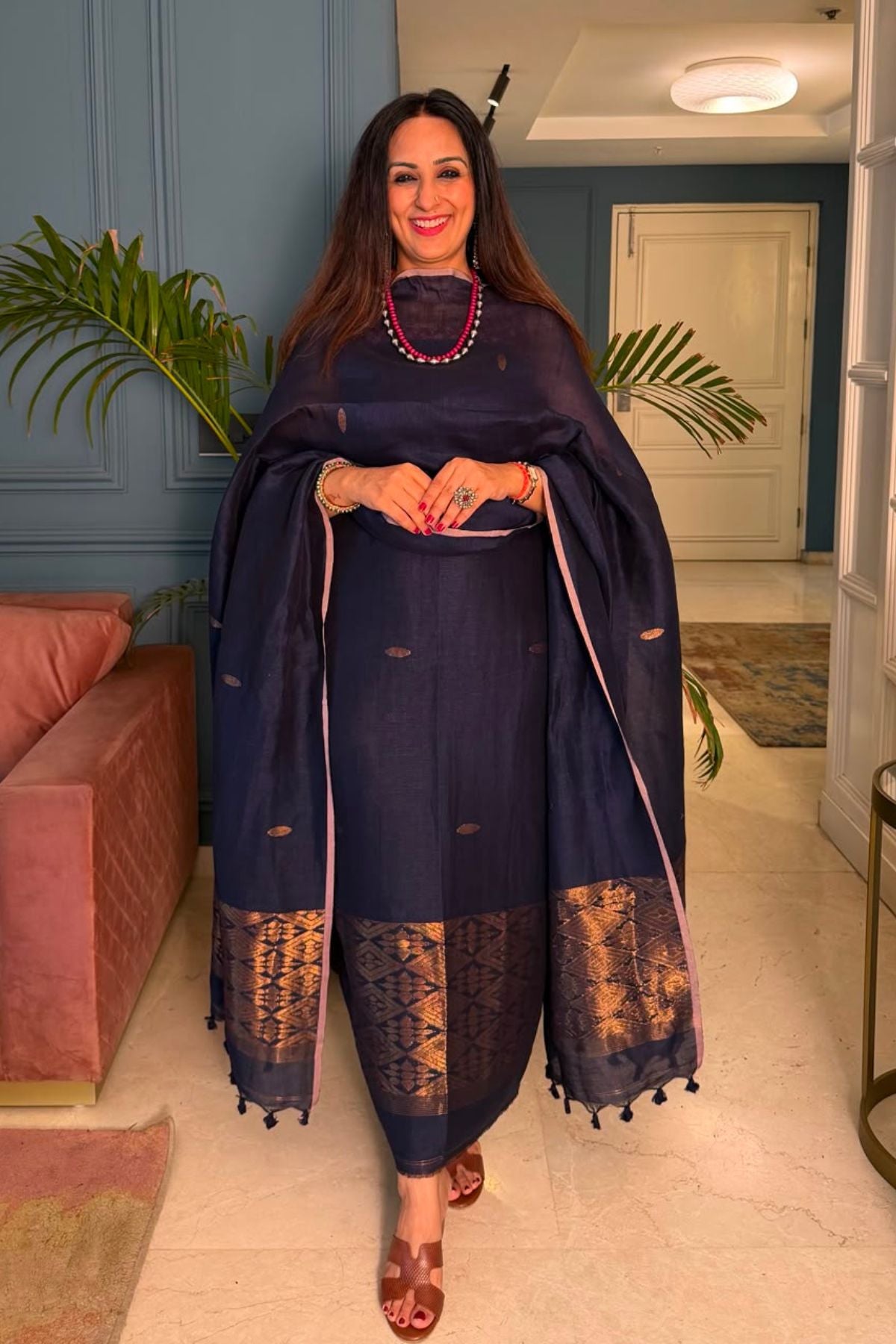 Jayshree linen kurta Dupatta sets