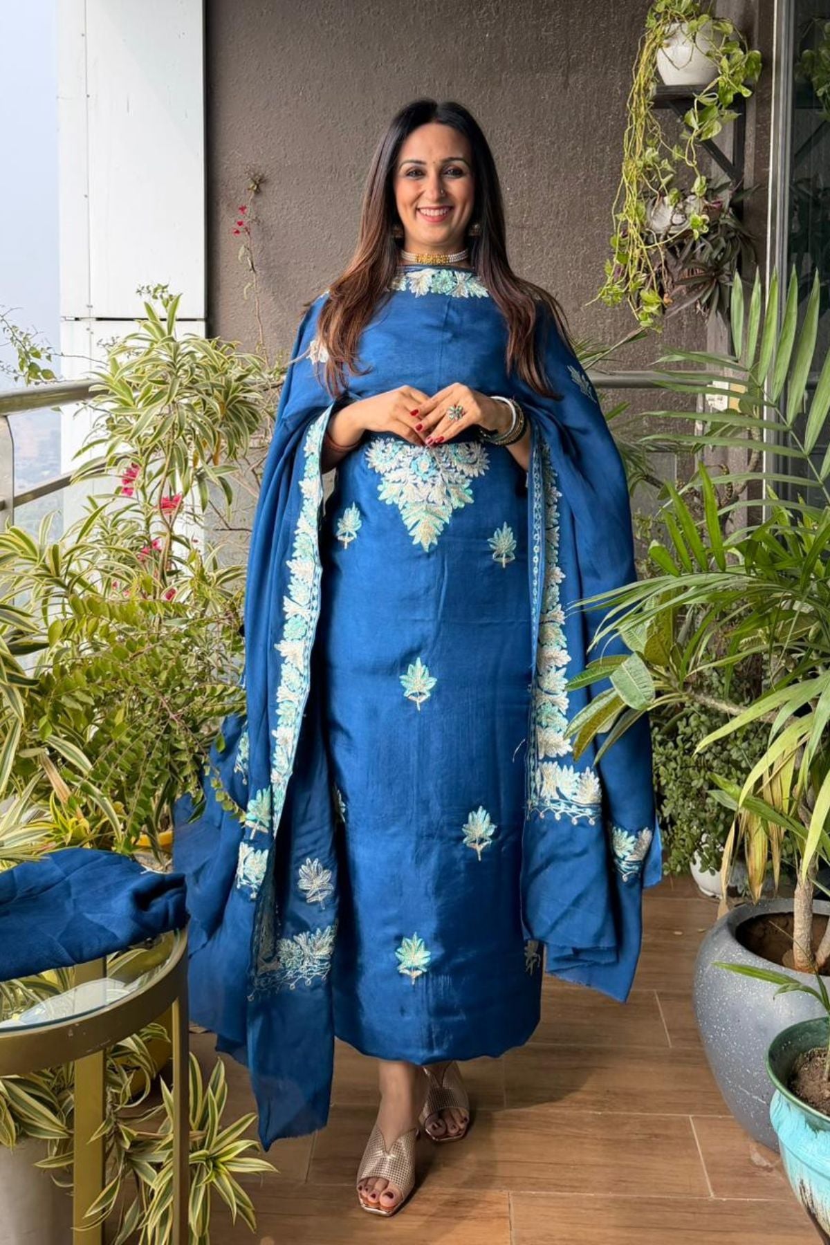 Upadda suit sets with Kashmiri Aari work!!