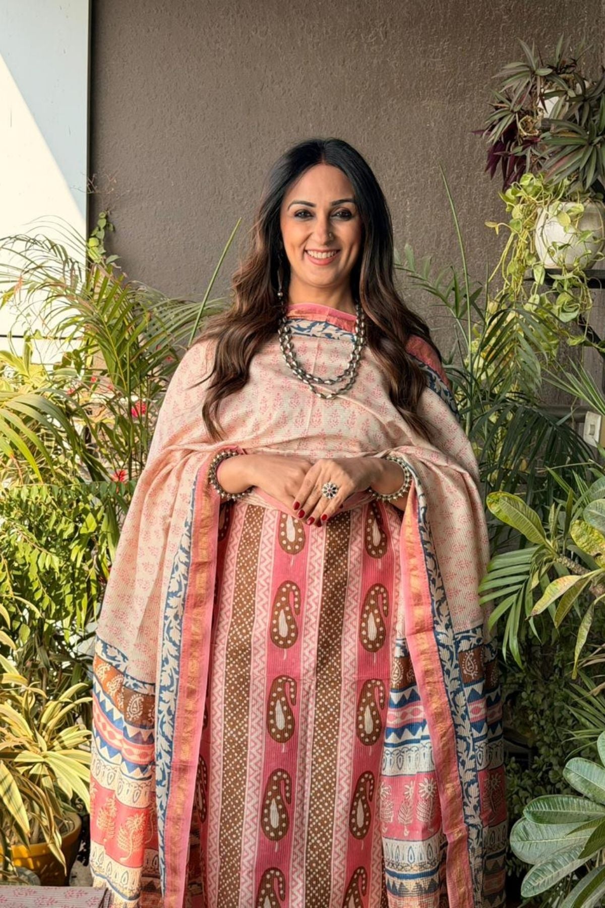 Bagh full sets on pure Maheshwari Silk