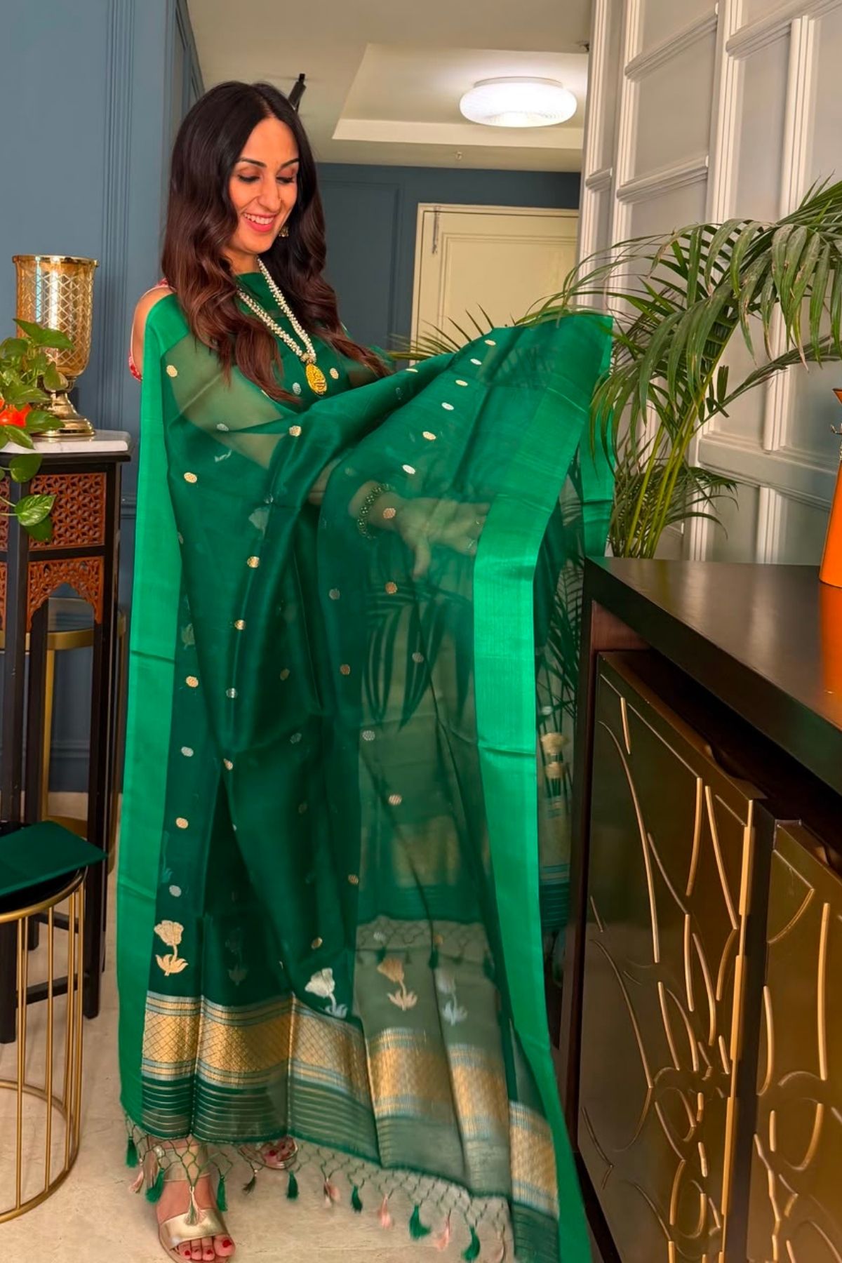 New Banarasi weave suit sets on pure organza silk!!