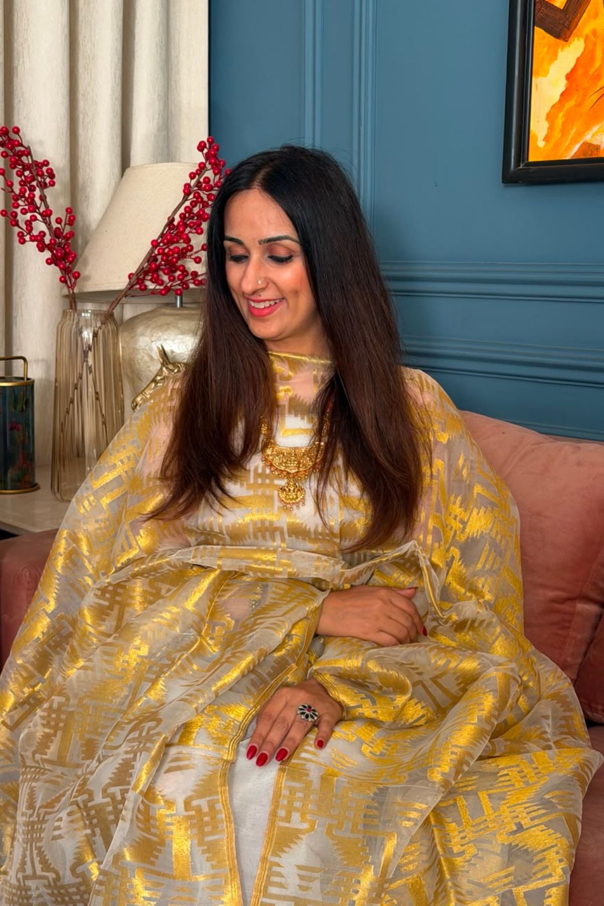 Pure muslin handwoven suit sets